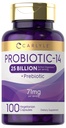 Carlyle Probiotiques pour les hommes et les femmes de 25 milliards de CFU. avec des prébiotiques de 100 capsules.