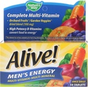 La nature est vivante ! Hommes Énergie Multivitamine complète, B-vitamines de haute puissance, 50 comprimés