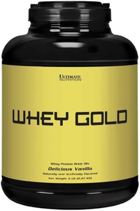 Ultimate Nutrition Whey Gold Protein Pulver mit 20 Gramm Protein, Whey Protein Isolat und Aminosäuren für Muskelentwicklung und -gewinnung, 67 Servierungen, Vanille