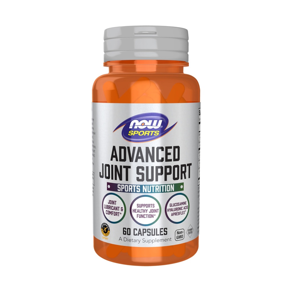 NOW Sports Nutrition, Advanced Joint Support, Glucosamin, Hyaluronsäure, ApresFlex, 60 Kapseln