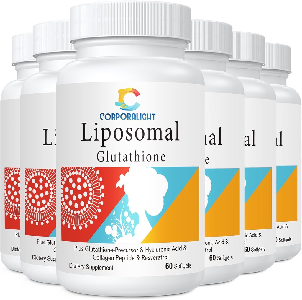 Liposomale Glutathione Softgele, Verbesserte Absorption - Liposomale Lieferung, aktive Form L-Glutathione, Zelluläre, Immunfunktion & Liver Detox, Reich an Antioxidantienformel, Glutenfrei, 360 Softgels