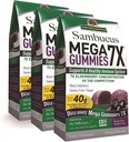 Natur Antwort Sambucus Mega Gummies | 7X Mehr Elderberry Konzentration | Alkoholfrei, Glutenfrei, Gelatin-frei, Vegan, Non-GMO und keine Konservierungsstoffe | 30ct Gummies (Pack mit 3)