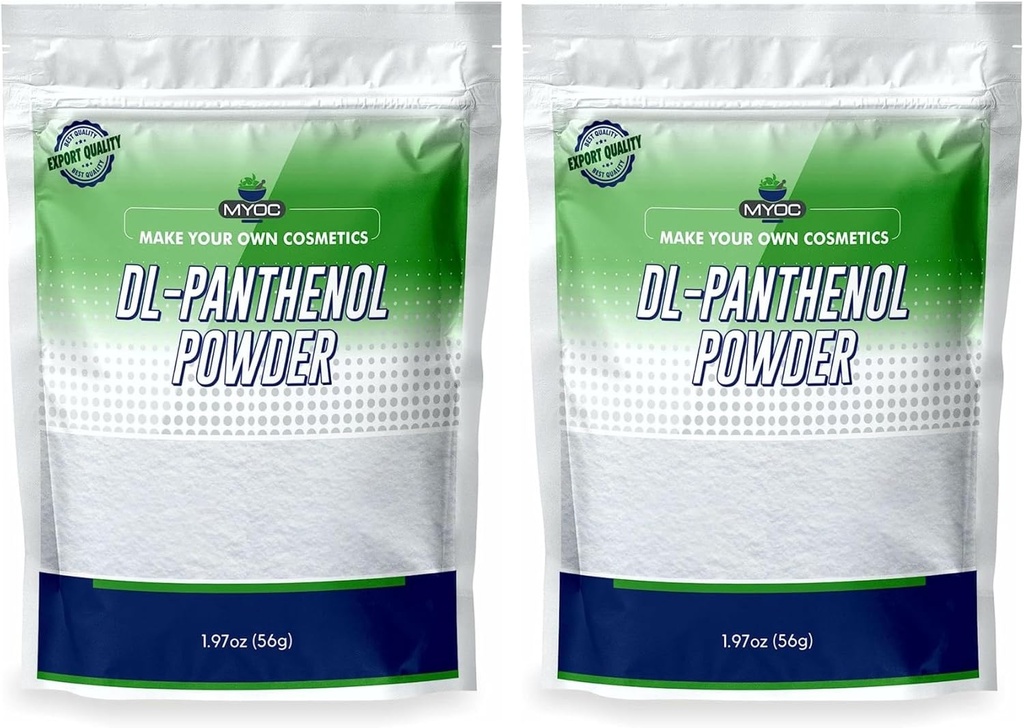 DL-Panthenol en poudre- Provitamine B5 en poudre - 1,97oz 56gm (paquet de 2)