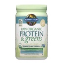 Garten des Lebens Raw Bio-Protein & Grüns Leicht süß, Vegan-Protein-Pulver für Frauen und Männer, Pflanzen- und Erbsenprotein, Grüns, Probiotika, Gluten Free Low Carb Shake Made without Dairy 20 Servings