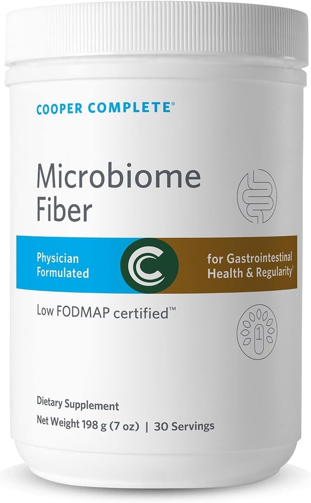 Cooper Complete Microbiome Fiber Powder Supplément. Paquet de 1. 30 portions par boîte