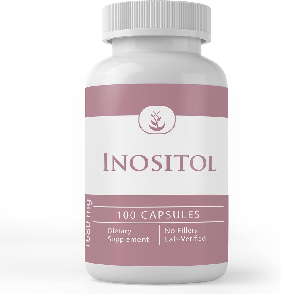 INGRÉDIENTS ORIGINAUX DE PURE Inositol, (100 capsules) Toujours pur, sans additifs ou remplisseurs
