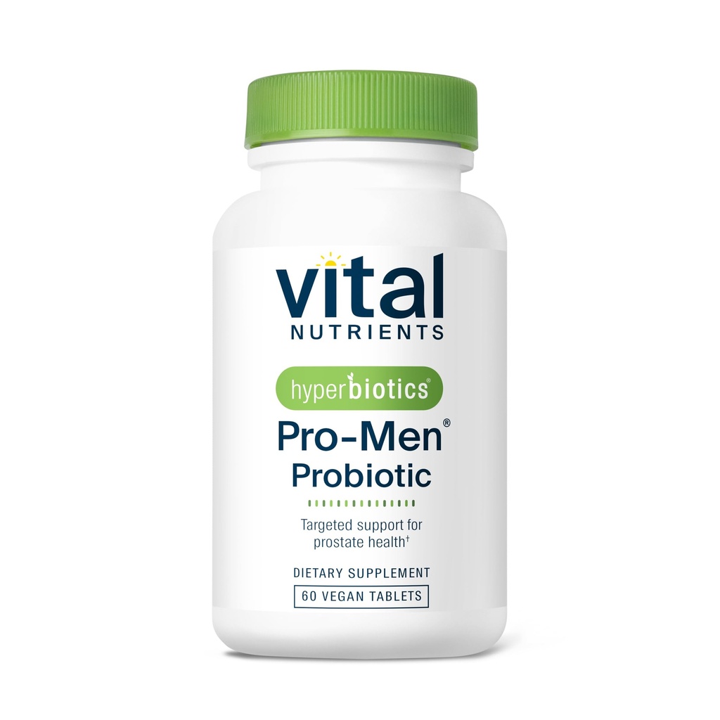 Hyperbiotiques Nutriments vitaux Pro Hommes Probiotiques de végétalien Probiotiques avancés pour les hommes d'études cliniques pour la santé de la prostate, l'équilibre digestif et la santé des intestins*