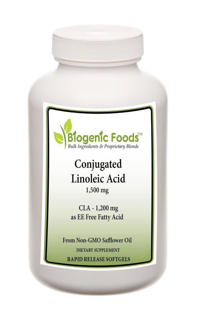 Konjugiertes Linolsäureöl - Freie Fettsäure 1.200 mg natürlicher Quelle CLA - 1.500 mg - 60 Kapseln