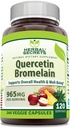 Herbal Secrets Quercetin 800mg mit Bromelain 165mg, Veggie Kapseln Ergänzung | Non-GMO | Gluten Free | Made in USA (965 mg, 240, Count)