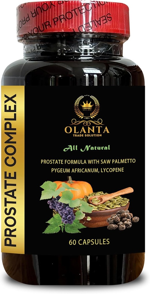 Prostata Support Complex - Prostata Pflege, Prostata Ergänzung für Männer mit Nettle und Pygeum africanum Extract, Prostate Healthy Booster - 1 Flasche 60 Kapseln