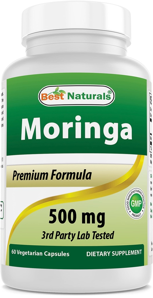 Best Naturals Moringa Superfood 500 mg 60 Veggie Kapseln