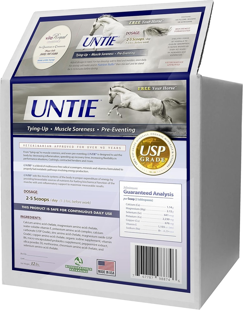 für Pferde - Entzündungs-, Muskel- und Gelenkunterstützung - 100% absorbierbar (12 lbs.)