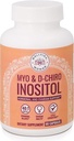 Myo-Inositol & D-Chiro Inositol Supplement Bottle (60 Kapseln) 40:1 Ratio Kapsel für Ovarian Support Myo-Inositol 1000mg & D-Chiro 25mg Inositol Kapseln w/ Caronositol - Daily Inositol für Damen