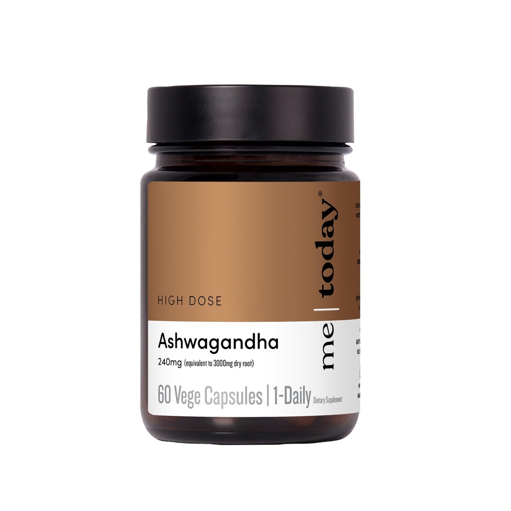 mir heute Ashwagandha Ergänzung Kapseln 3000 mg -High Strength Adaptogen Ergänzung für Stress Relief, Mental Clarity & Focus - Vegan, Natürliche tägliche Wellness Formel, 60 Servietten.