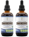 Secrets of the Tribe Bitter Melon USDA Organic | Alkoholfreier Extrakt, hochkarätige Kräutertropfen | Hergestellt aus 100% zertifiziertem Bio Bitter Melon (Momordica Charantia) Getrocknete Frucht (2x4 oz)