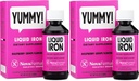 NovaFerrum Pediatric Drops Flüssige Eisen Ergänzung für Kleinkinder und Kleinkinder 4 fl oz (120 mL) - Raspberry Grape- Pack von 2