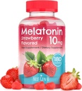 NGU prochaine génération U - Gommies à la mélatonine - Supplément alimentaire de 10 mg - Aromatisés aux fraises - 180 Gommies véganes
