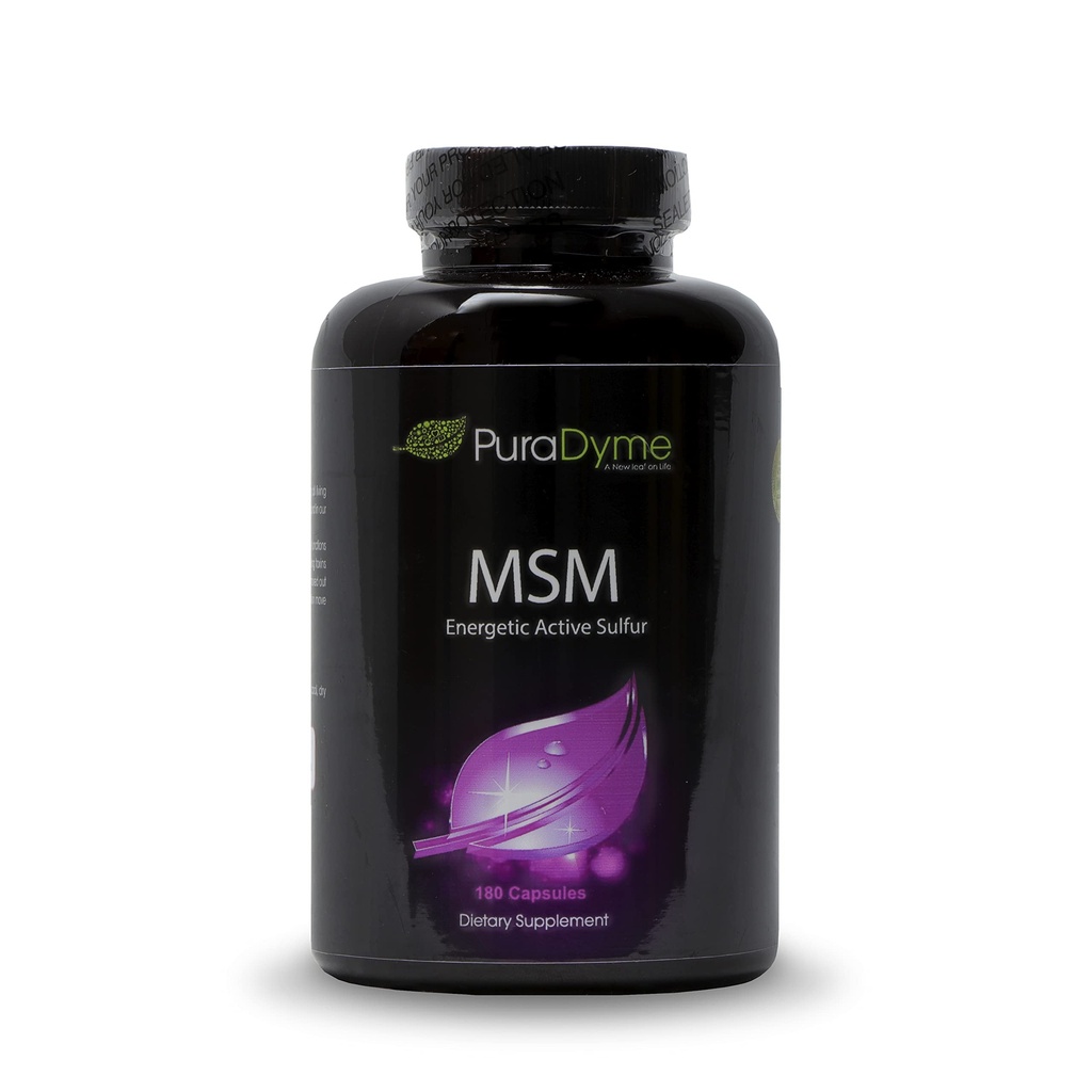 PuraDyme MSM mit Cofactor Whole Food Blend – 180 Vegan Kapseln