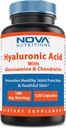 Nova Nutritions Hyaluronsäure 100mg/serving - Fördert jugendliche Haut und gesunde Gelenkfunktion 120 Kapseln