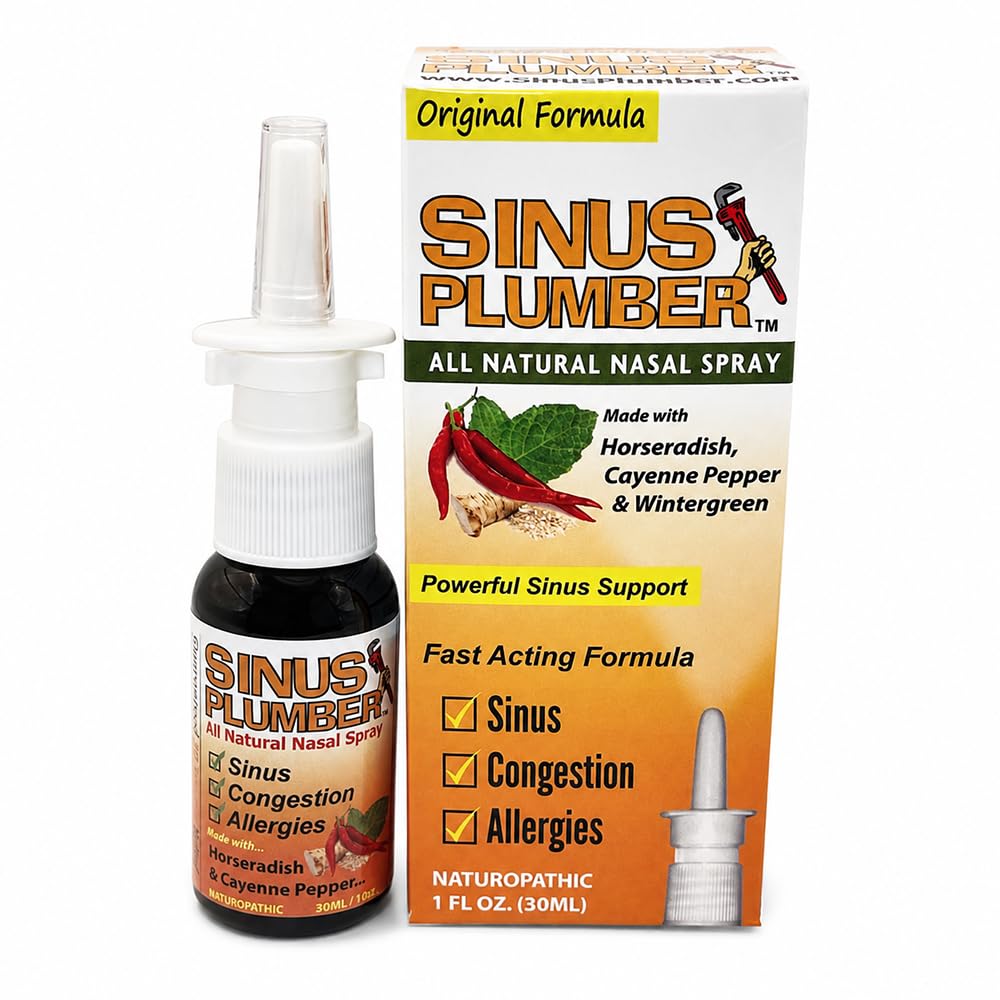 Sinus Klempner Pfeffer Nasenspray, Allergy und Sinus Relief, Stau, Kopfschmerzen, 1 fl Unze