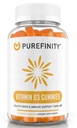 PUREFINITY Vitamin D3 5000 iu Gummies – Ihre tägliche Vitamin D Ergänzung für Knochengesundheit, Immungesundheit und Gelenkmuskelunterstützung für Erwachsene und Kinder – Glutenfrei, Non-GMO – 60 Veggie Gummies