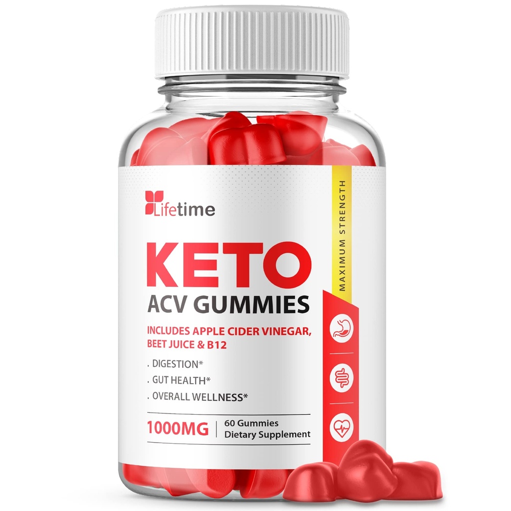 Gummies Keto Plus ACV - Formule officielle, végétalien, non OGM - Gummies Keto acc à vie, temps de vie Gummies Keto avec vinaigre de cidre de pomme, vitamine B12, racine de betterave, jus de grenade (60 Gummies)
