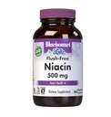 Bluebonnet Nutrition Flush-Free Niacin 500mg, pour le soutien cardiovasculaire nutritionnel*, sans soja, sans gluten, non-OGM, certifié Casher, sans lait, végétalien, 60 capsules végétales, 60 portions