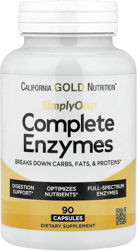 SuperNutrition Einfach ein komplettes Enzymspektrum, Verdauungsunterstützung, Verpackung Mai Vary, 90 Count, 10033739001243