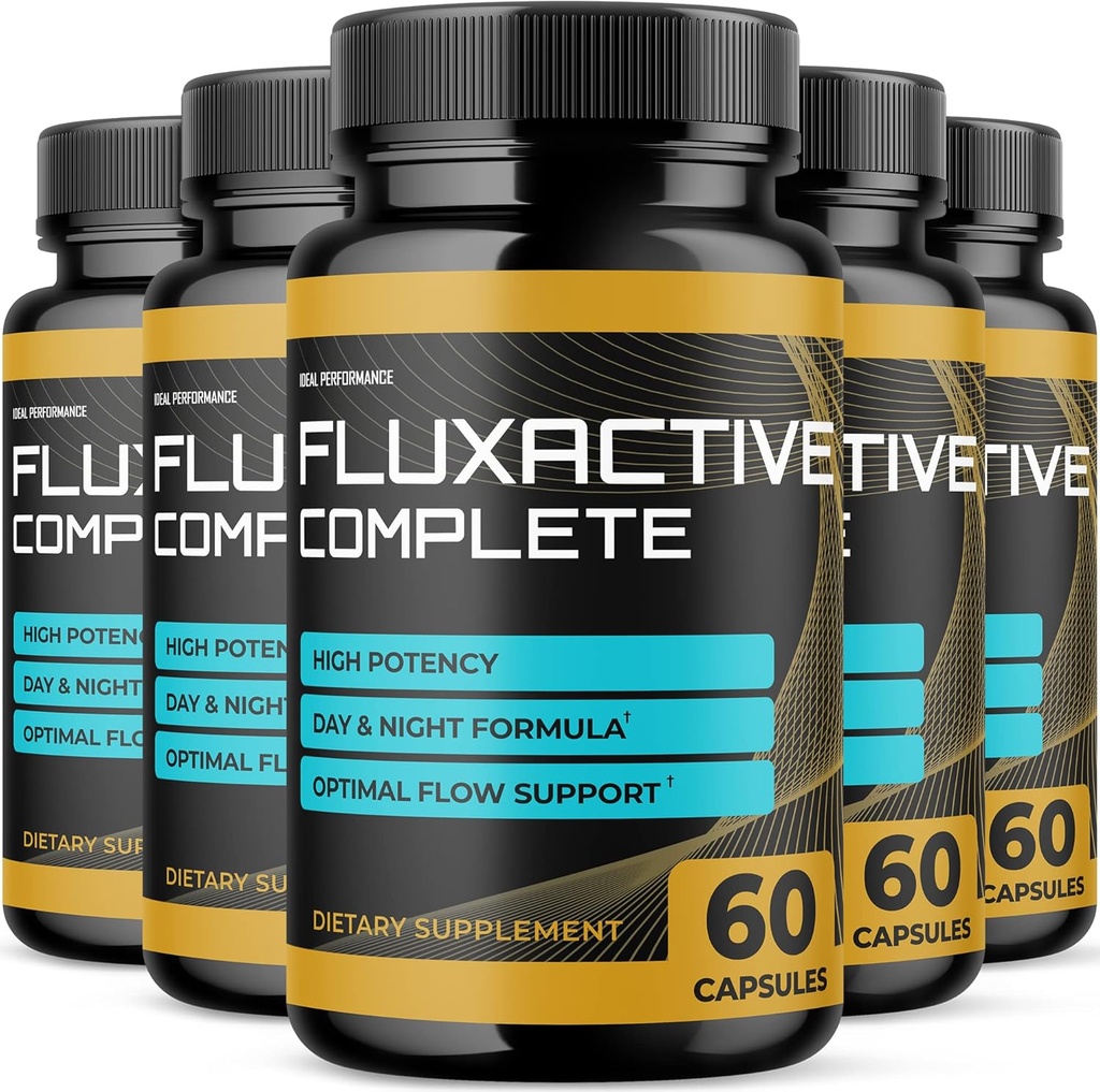 (5 Pack) Fluxactive Komplettpaket Fluxactive Complete for Prostate Health Fluxactive Pills Flux Active Complete (300 Kapseln)