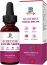Berberine HCL Supplement - Berberine Flüssigkeitstropfen mit Goldenseal Wurzel, Artichoke Leaf, Ceylon Cinnamon, Berberine Veggie Supplement für Immun-, Verdauungssystem und Herzgesundheitsunterstützung