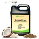 Omega Stride Hemp Seed Oil for Horses - 1 Gal | Hemp Seed Oil for Horses, Coconut, Flax & Vitamin E, Joint, Coat, Immune & Heart Support, NASC Certified, Made in USA