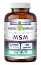 Erstaunliche Formeln MSM (Methylsulfonylmethan) Ergänzung | 1500 Mg pro Servierergänzung | 180 Tabletten | Non-GMO | Gluten Free | Made in USA
