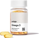 Omega 3 EPA & DHA, Fischöl 1000mg pro Servierung, unterstützt Herz, Gehirn, Haut und Augengesundheit, kein Burp-Back, 30 Softgels, 30 Tage Versorgung