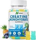 Creatine Monohydrate Gummie 5000mg für Männer & Frauen, Chewables Creatine Monohydrate für Muskelkraft, Muskelaufbau, Energieschub, Pre-Workout Supplement(90 Count)-Blueberry Ananas