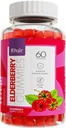 Gummées halal de mûre aînée - Supplément antioxydants super, stimule l'immunité et combat Allergies saisonnières - non OGM, végétarien, sans gluten, sans gélatine et vitamines halales - 60 Gummées