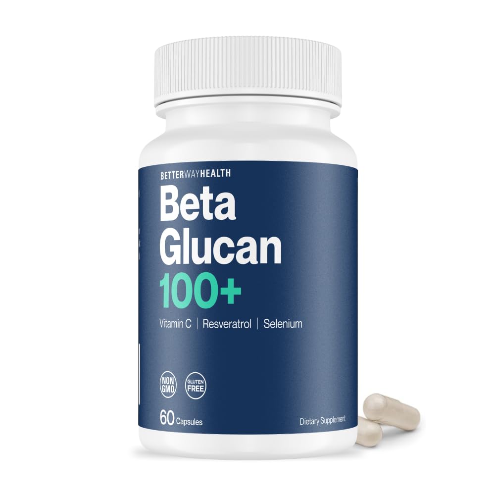 Bessere Weg Gesundheit Fortgeschrittene Immunbereitschaft – 1,3/1,6 Beta Glucan mit Vitamin C, Selenium & Resveratrol – Immununterstützungsergänzung für NK-Zellen & Phagozytose – 60 Kapseln