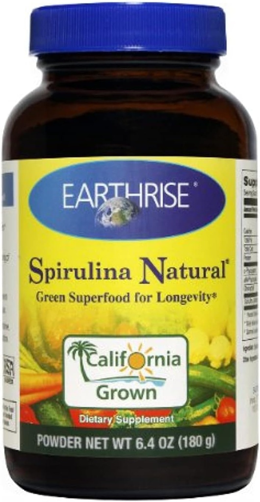 Erdrise Spirulina Natürlich, 180 Gramm Pulver