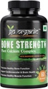 Eleven Zone Knochenstärke - Pflanzenbasiertes Calcium, Magnesium, Zink, Vitamin D3, VIT B12, K2 - GMO, Soja, Glutenfreie Inhaltsstoffe - Ganze Nahrungsergänzung für Knochengesundheit - 60 veganfreundliche Kapseln