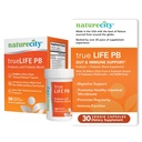 NatureCity True-Life-PB plateau mélange stable prébiotiques et probiotiques pour les femmes et les hommes - Suppléments de santé gustative pour les femmes et les hommes - Sans lait - (30 Capsules de légumes)
