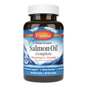 Carlson - Lachsöl komplett, 700 mg Omega-3s + Astaxanthin, Herz-Kreislauf-Unterstützung, Gehirnfunktion & Gelenkgesundheit, 60 Softgels