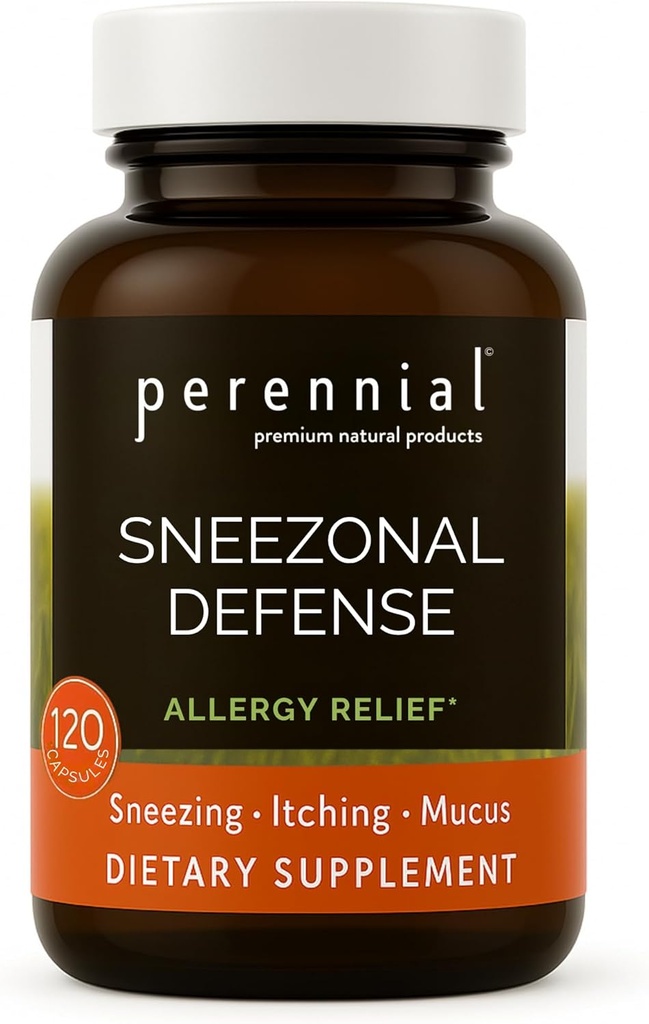 Sneezonal Defense Allergy Relief Formula – Natural Herbal Supplement for Seasonal Allergy Support and Immune Health – 120 Vegetarische Kapseln, Non-GMO, Gluten-Free