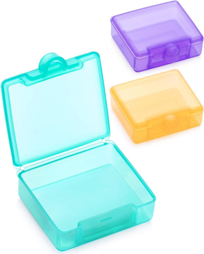 Sukuos kleine Pille Box 3 Stück, niedliche Reise Pille Fall Tägliche Pille Organizer Portable for Pocket Purse für Vitamin Fish Oil Supplements, einfach zu reinigen