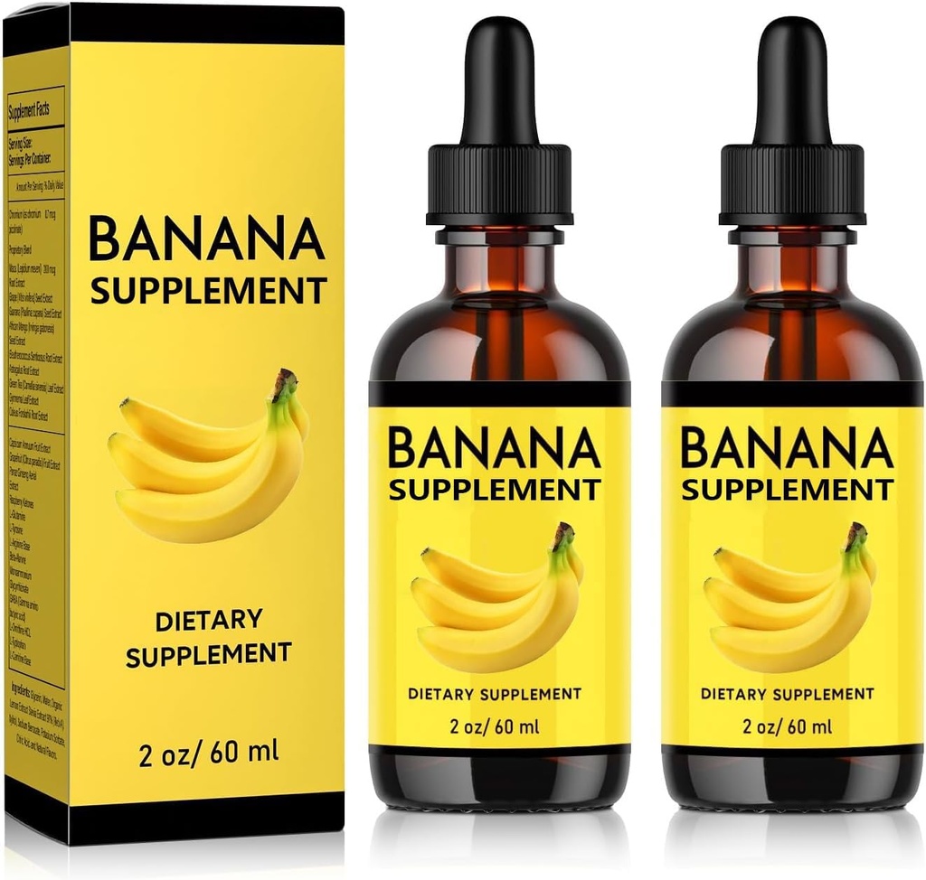 Banana Supplement Liquid Original Banana Extract Liquid für Damen Gut Health 2 Pack