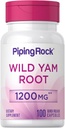 Piping Rock Wild Yam Root Kapseln 1200mg | 100 Count | Extrakt Ergänzung | Glutenfrei, Non-GMO
