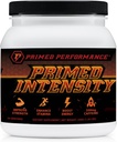 Primed Intensity Pre-Workout Supplement - All Natural - Beta-Alanine, Koffein, Kreatin, Citrulline, NO Booster (24 Servierungen) (Raspberry Lemonade)