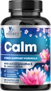 Support naturel pour calme, détente et détente - Ashwagandha, GABA, Magnésium, L-Theanine et plus - Focus naturel, énergie et protection immunitaire - Nature's Non-OGM, végétalien, sans gluten, mis en bouteille aux États-Unis - 120 Capsules