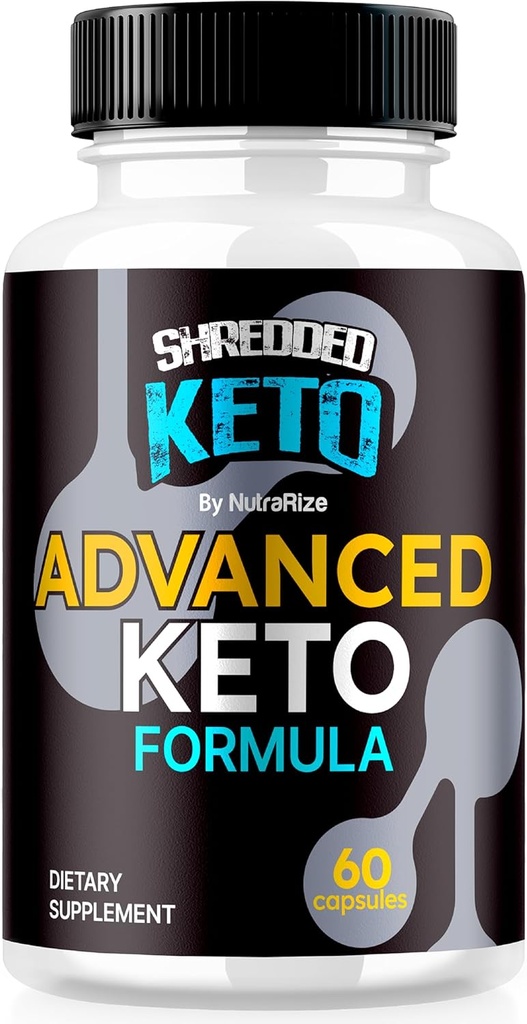 Shredded Keto Pillen, Premium Keto Shred Weight Loss Capsules, Alle natürlichen Keto Ergänzung zu unterstützen Fitness und Körper Tore, offizielle ShreddedKeto Bewertungen (60 Kapseln)