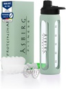 2.0 Fitness.Shaker protéinique en verre.Shaker protéinique.Bouteille d'alcool avec boule spirale.