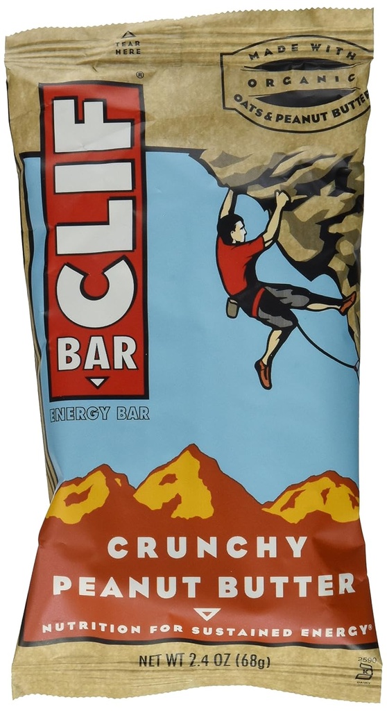 Barre Clif Clif, Og, Crnch Pnt Btr, 2.40-Ounce (paquet de 12)