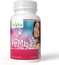 FeMi-12, Hilft, Frauen monatliche Periode Störungen und unterstützt normale Menstruation (60 Kapseln)